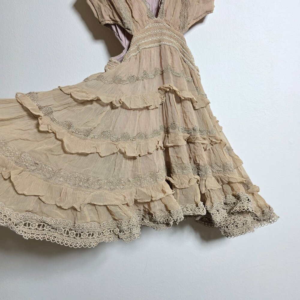 ROCOCO SAND Ruffle Mini Dress SIZE S - Picture 8 of 12